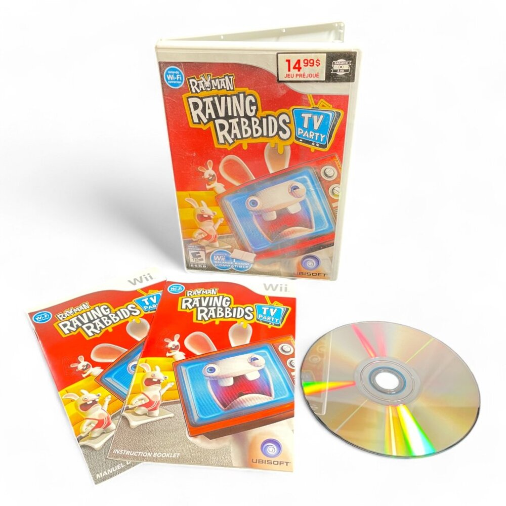 Rayman Raving Rabbids: TV Party (Nintendo Wii) — Complete Pre-Owned Game